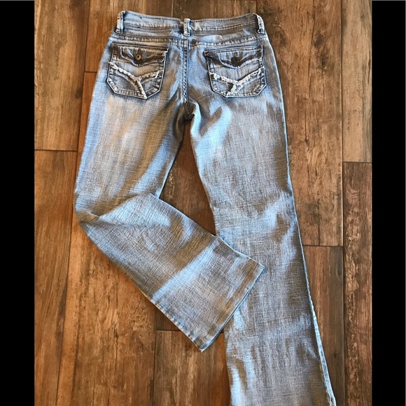 BONGO Light Washed Denim Boot Cut Jeans - Picture 4 of 5